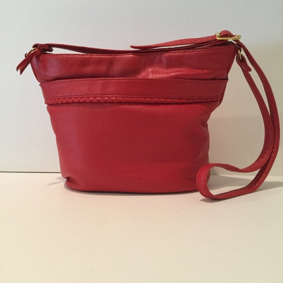 Handbags - RED LEATHER HANDBAG